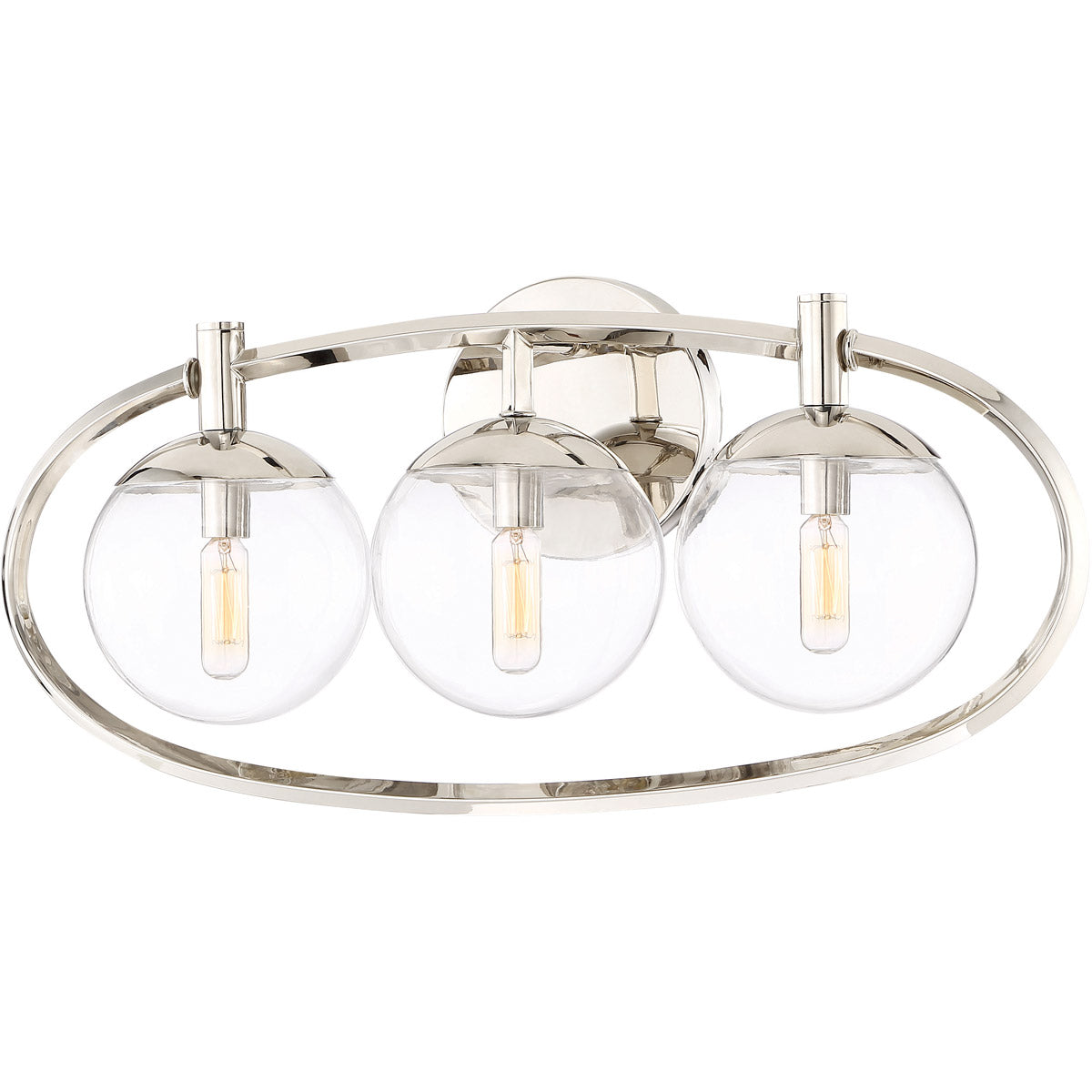 45503-PLN - Piltz 3 Light 23" Wide Vanity Light - Polished Nickel
