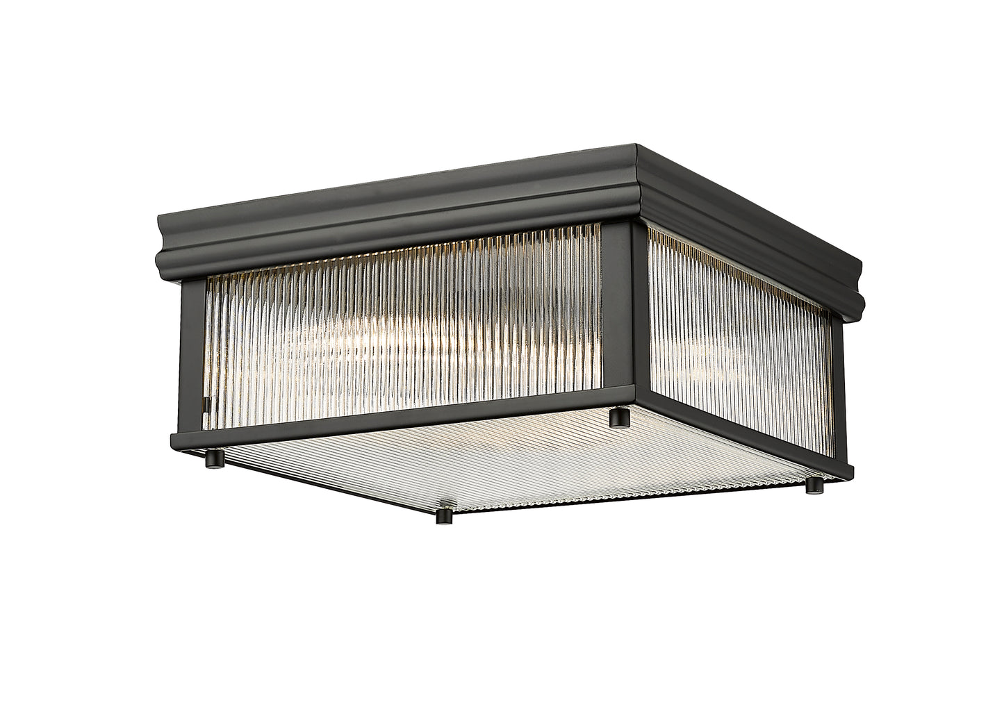 7504FS13-MB - Carnaby 2 Light Flush 13" Mount - Matte Black