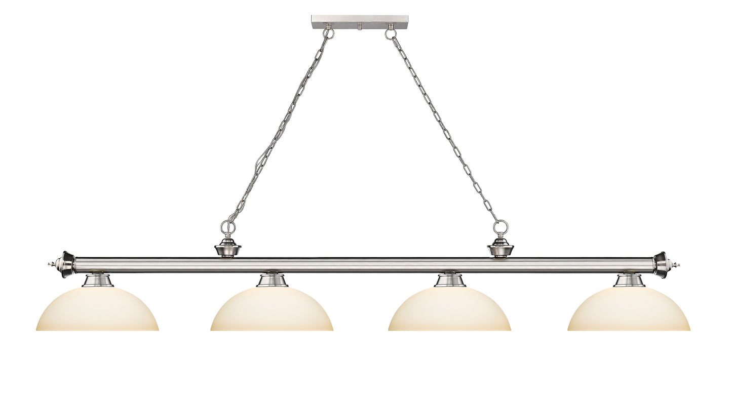 2306-4BN-DMO14 - Cordon 4 Light 81" Billiard - Brushed Nickel