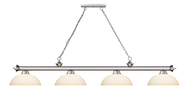 2306-4BN-DMO14 - Cordon 4 Light 81" Billiard - Brushed Nickel