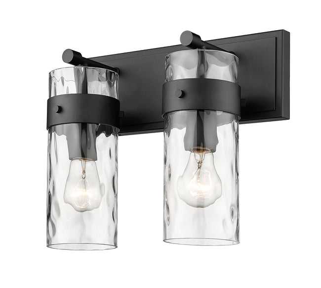 3035-2V-MB - Fontaine 2 Light 14" Vanity - Matte Black