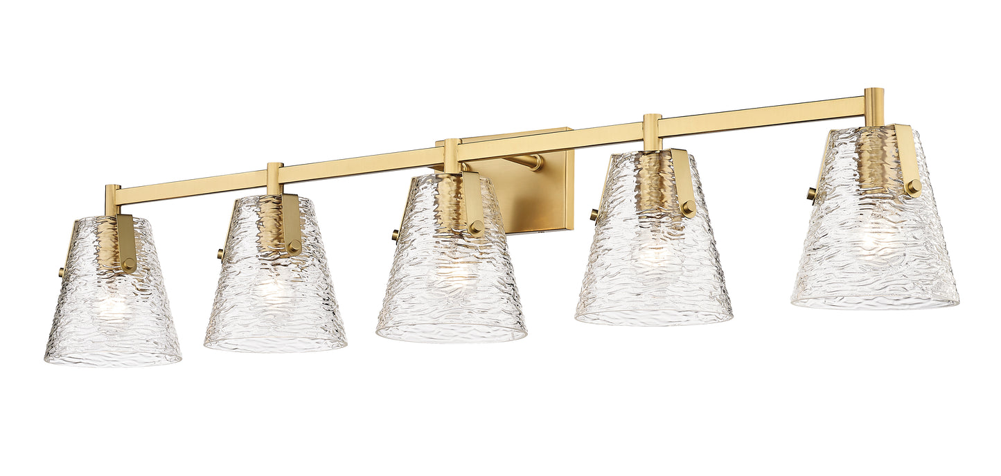 1101-5V-MGLD - Analia 5 Light 46" Vanity - Modern Gold