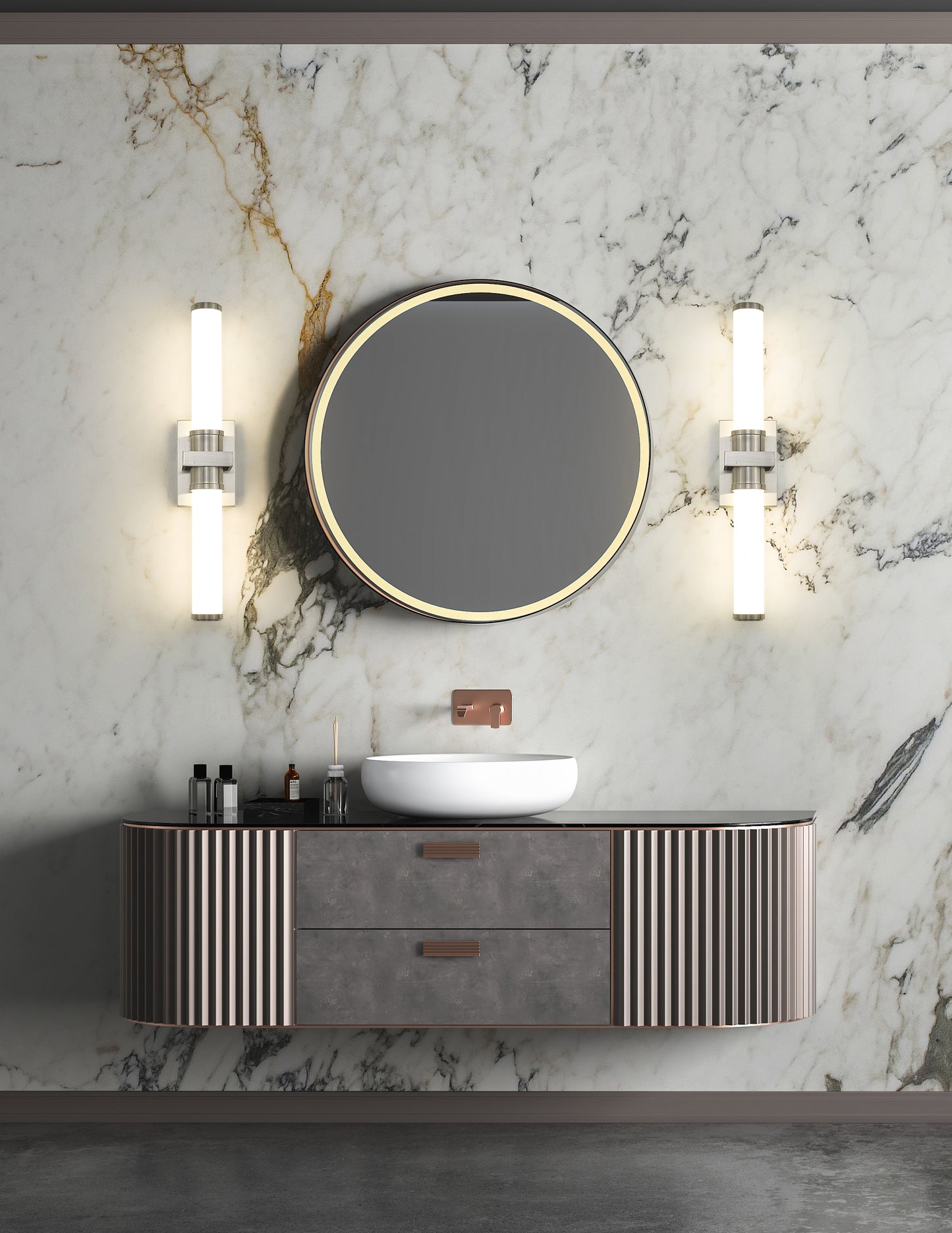 1019-25W-BN-LED - Idris 1 Light 26" Vanity - Brushed Nickel