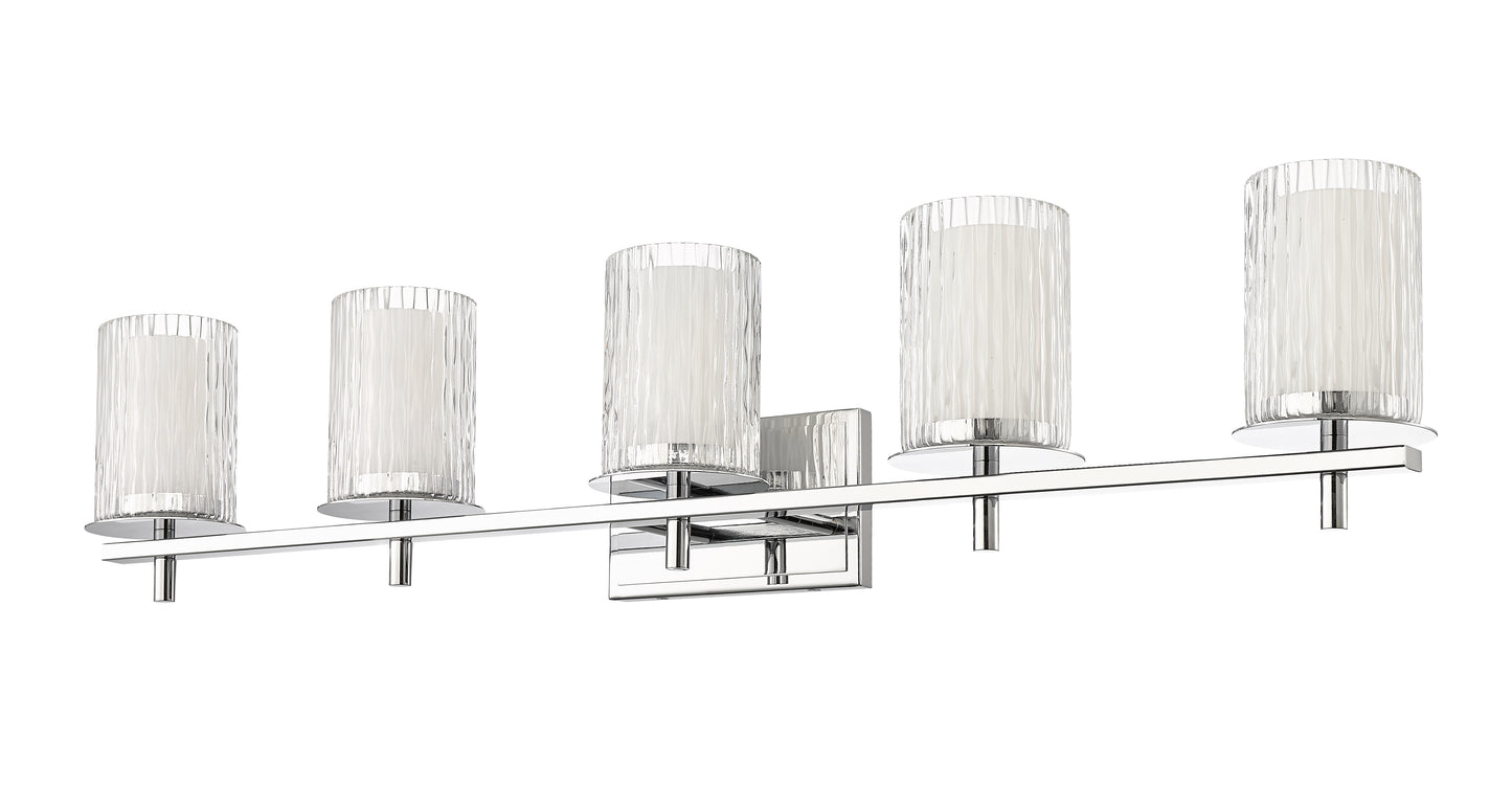 1949-5V-CH - Grayson 5 Light 40" Vanity - Chrome