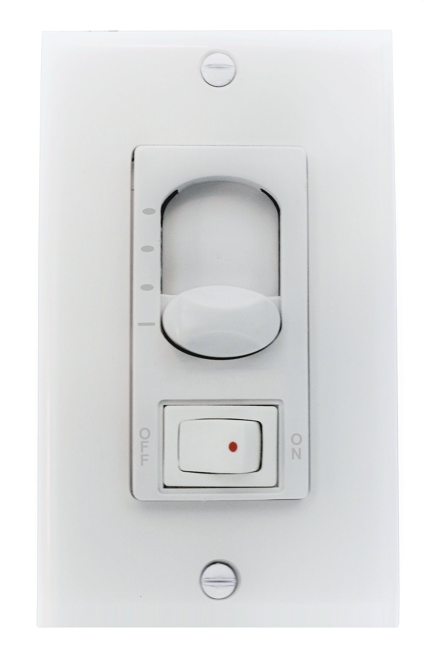 CM-8W - 3 Speed Fan/ On-Off Light Control - White
