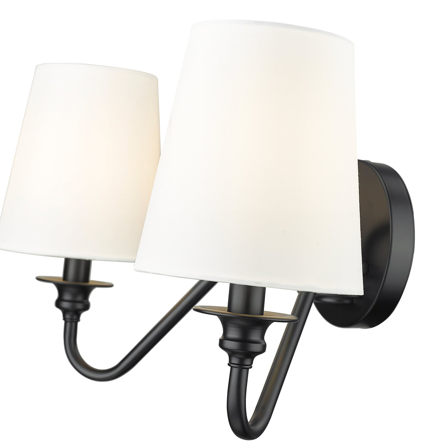 7509-2S-MB - Gianna 2 Light Wall 10" Sconce - Matte Black