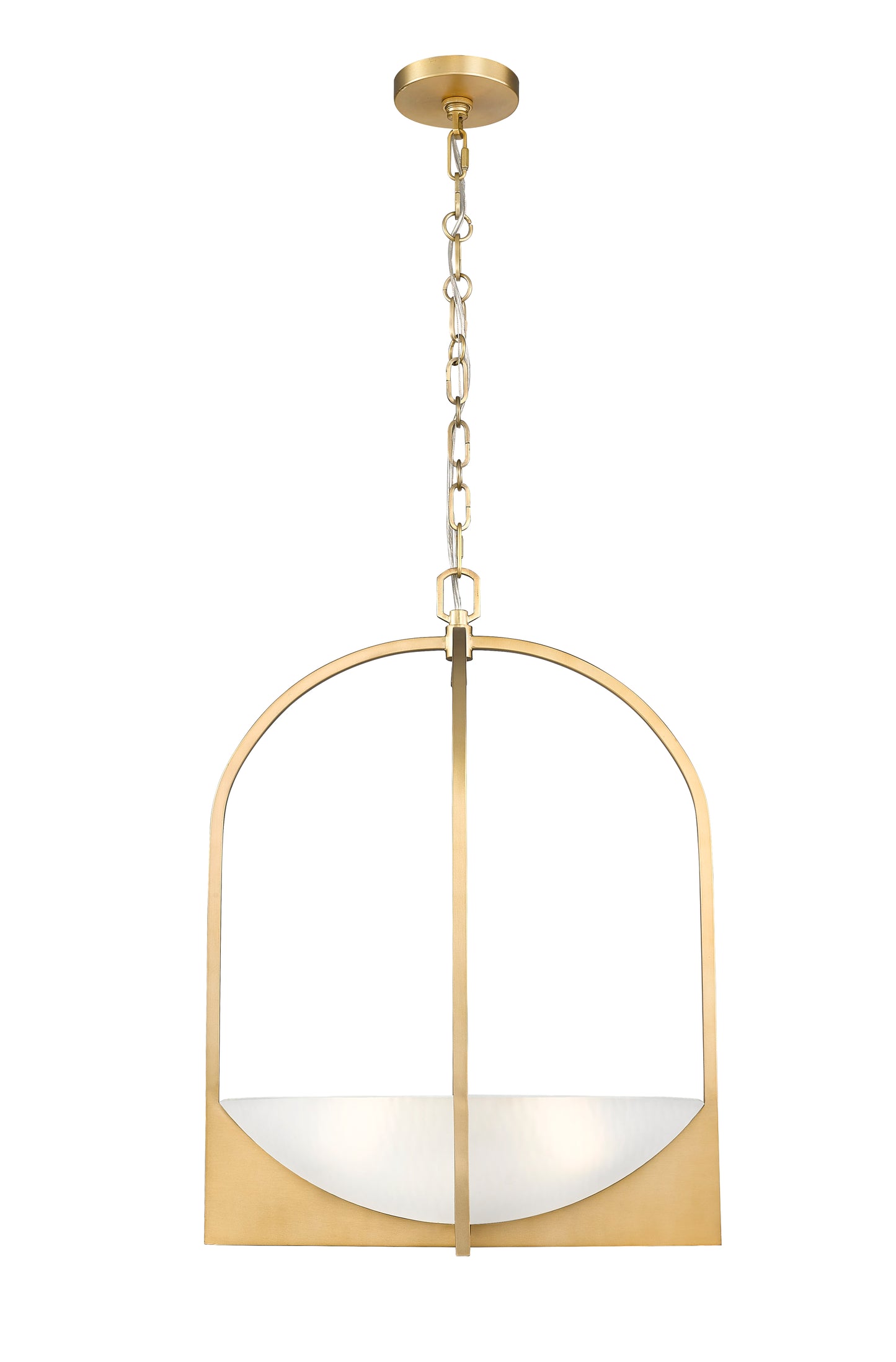 1947-24MGLD - Devon 4 Light 18" Pendant - Modern Gold