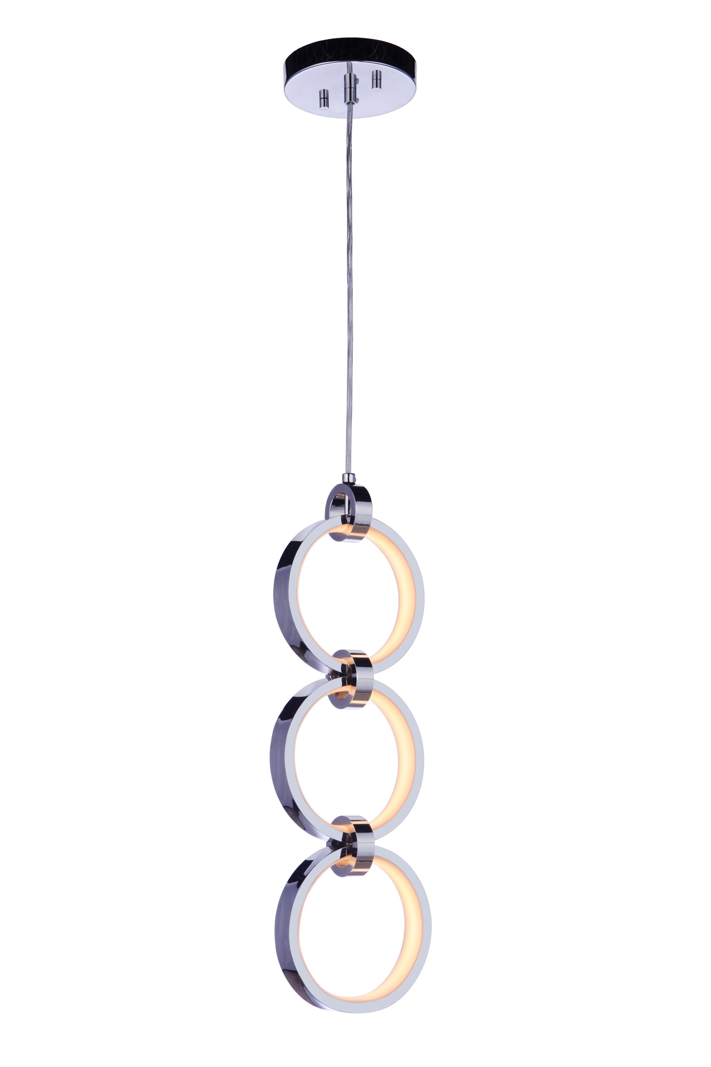 59393-CH-LED - Context 3 Light 5.13" Wide Pendant - Chrome