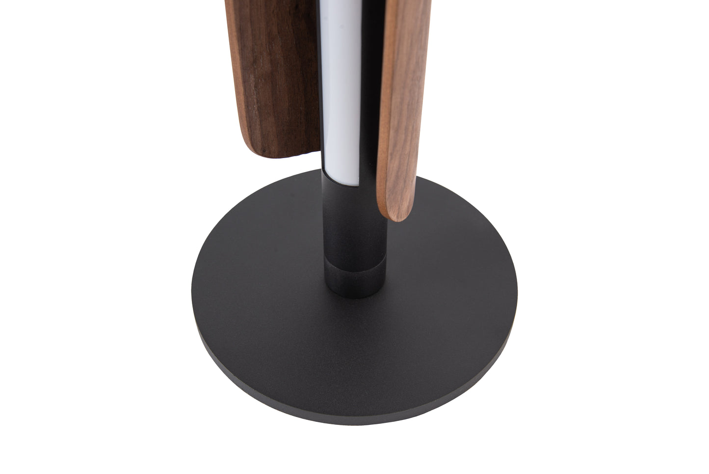 87030FBWAL-T - Cameron 1 Light 21" High Table Lamp - Flat Black / Walnut