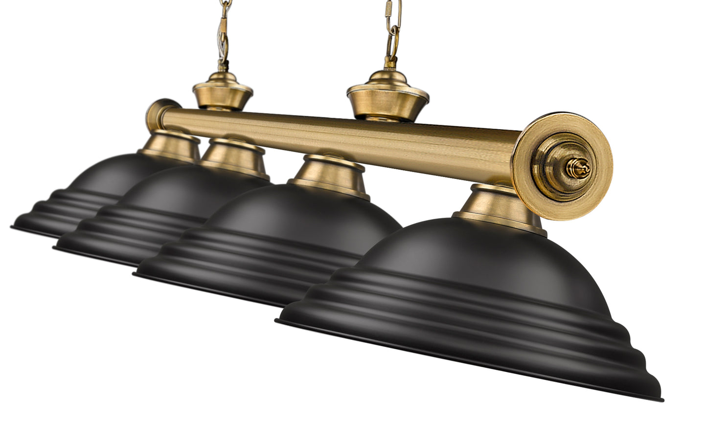 2306-4RB-SMB - Cordon 4 Light 82" Billiard - Rubbed Brass