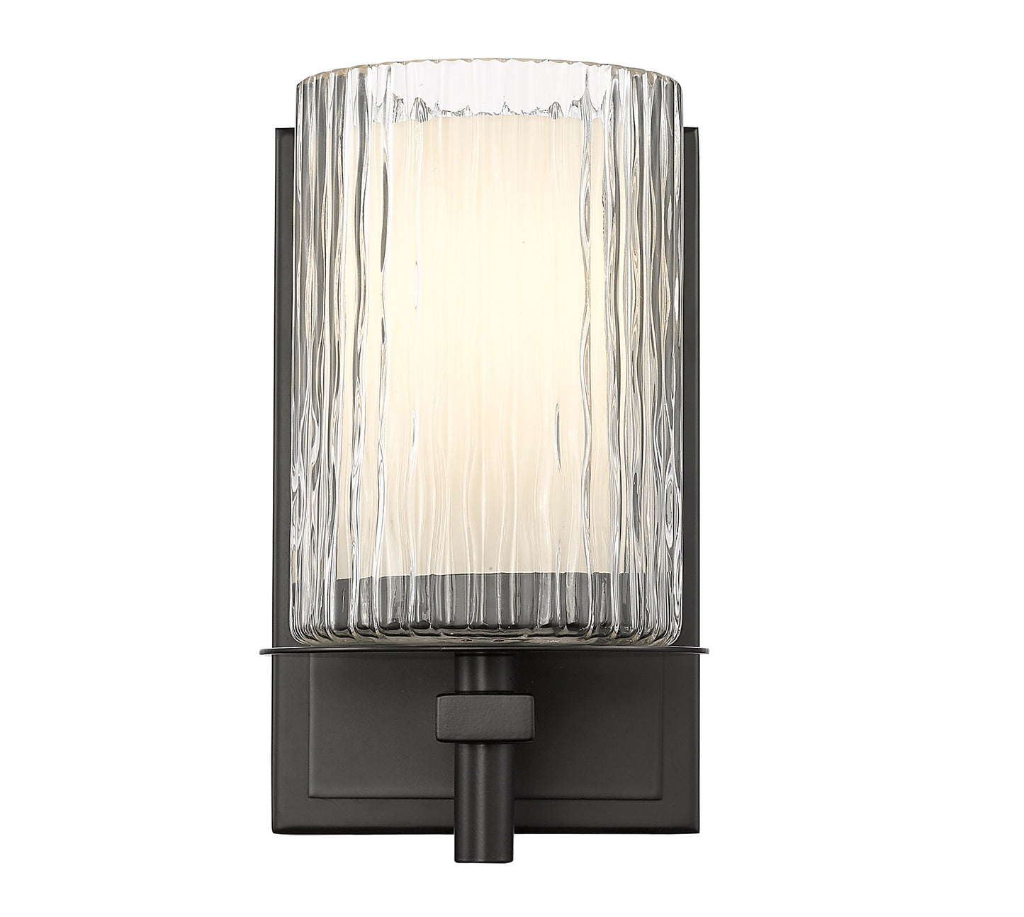 1949-1S-MB - Grayson 1 Light Wall 8" Sconce - Matte Black