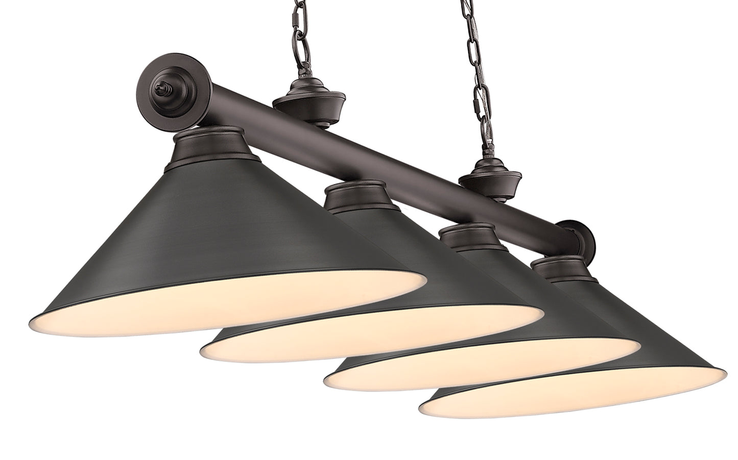 2306-4BRZ-BRZ15 - Cordon 4 Light 81" Billiard - Bronze