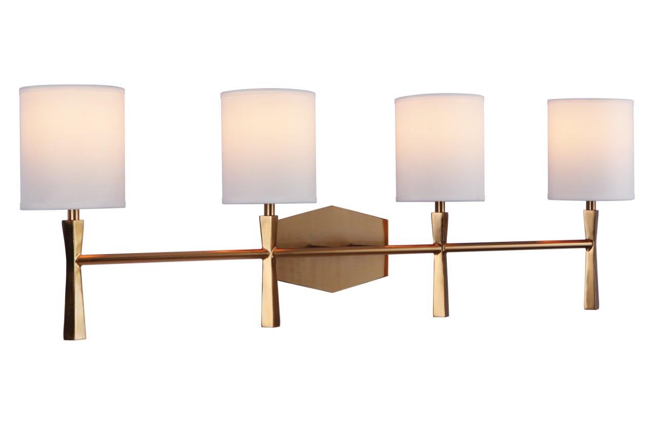 16032SB4 - Chatham 4 Light 32" Wide Vanity Light - Satin Brass