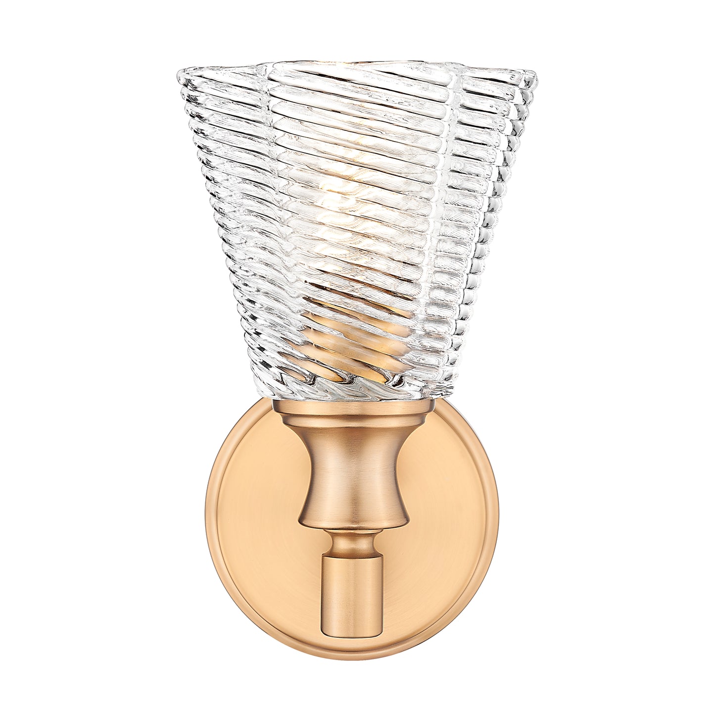 7704-1S-MGLD - Auden 1 Light Wall 10" Sconce - Modern Gold
