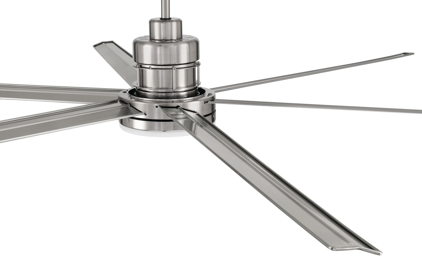 MND80BNK6 - Mondo 80 80" 6 Blade Ceiling Fan with Light Kit - Brushed Nickel