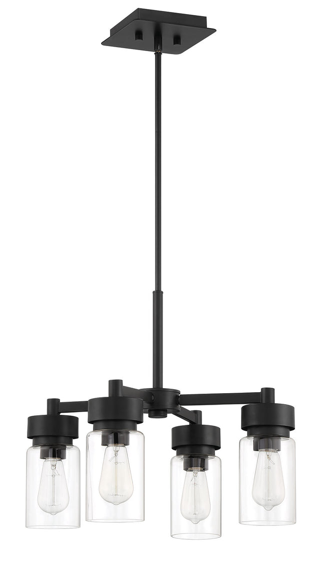 57124-MN - Bennet 4 Light 20" Wide Chandelier - Midnight