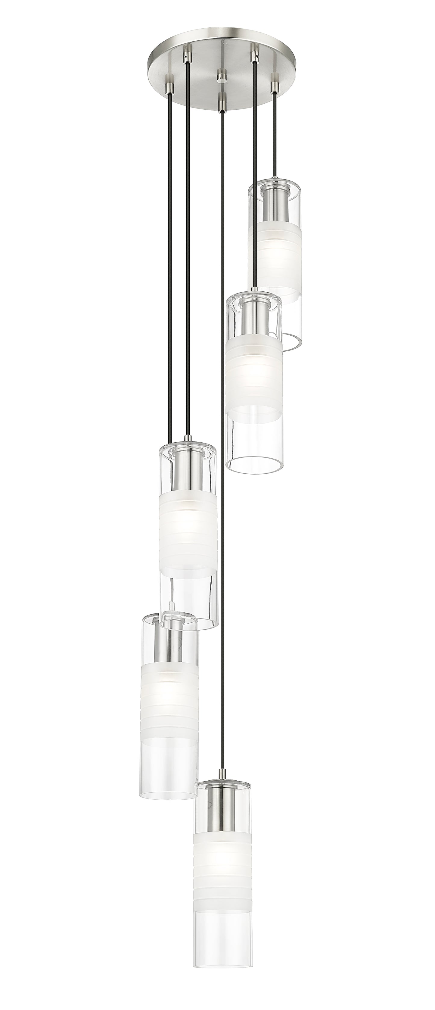 824P-5R-BN - Alton 5 Light 12" Chandelier - Brushed Nickel