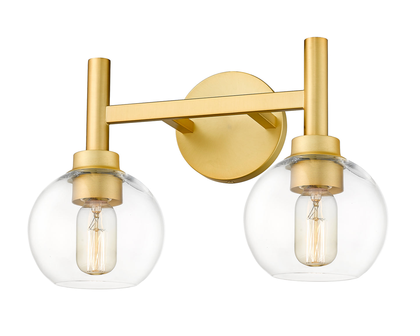 7502-2V-BG - Sutton 2 Light 16" Vanity - Brushed Gold