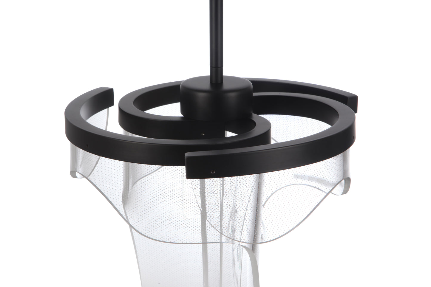 59693-FB-LED - Estrella 12.63" Wide Pendant - Flat Black