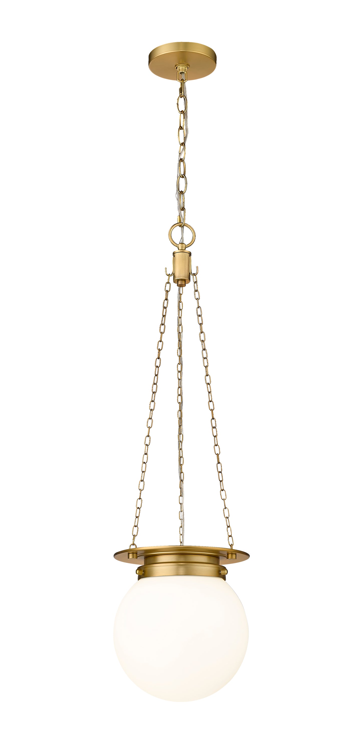 7505P9-HBR - Calhoun 1 Light 9" Pendant - Heritage Brass