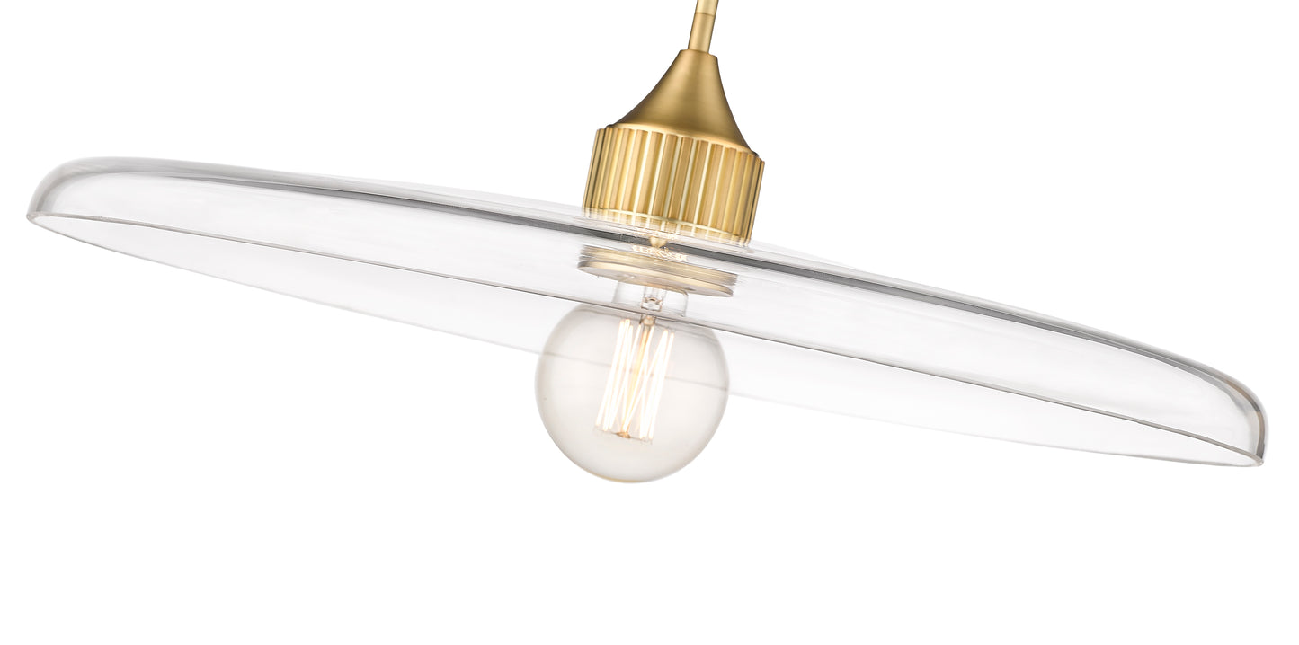 821P24-OBR - Paloma 1 Light 24" Pendant - Olde Brass
