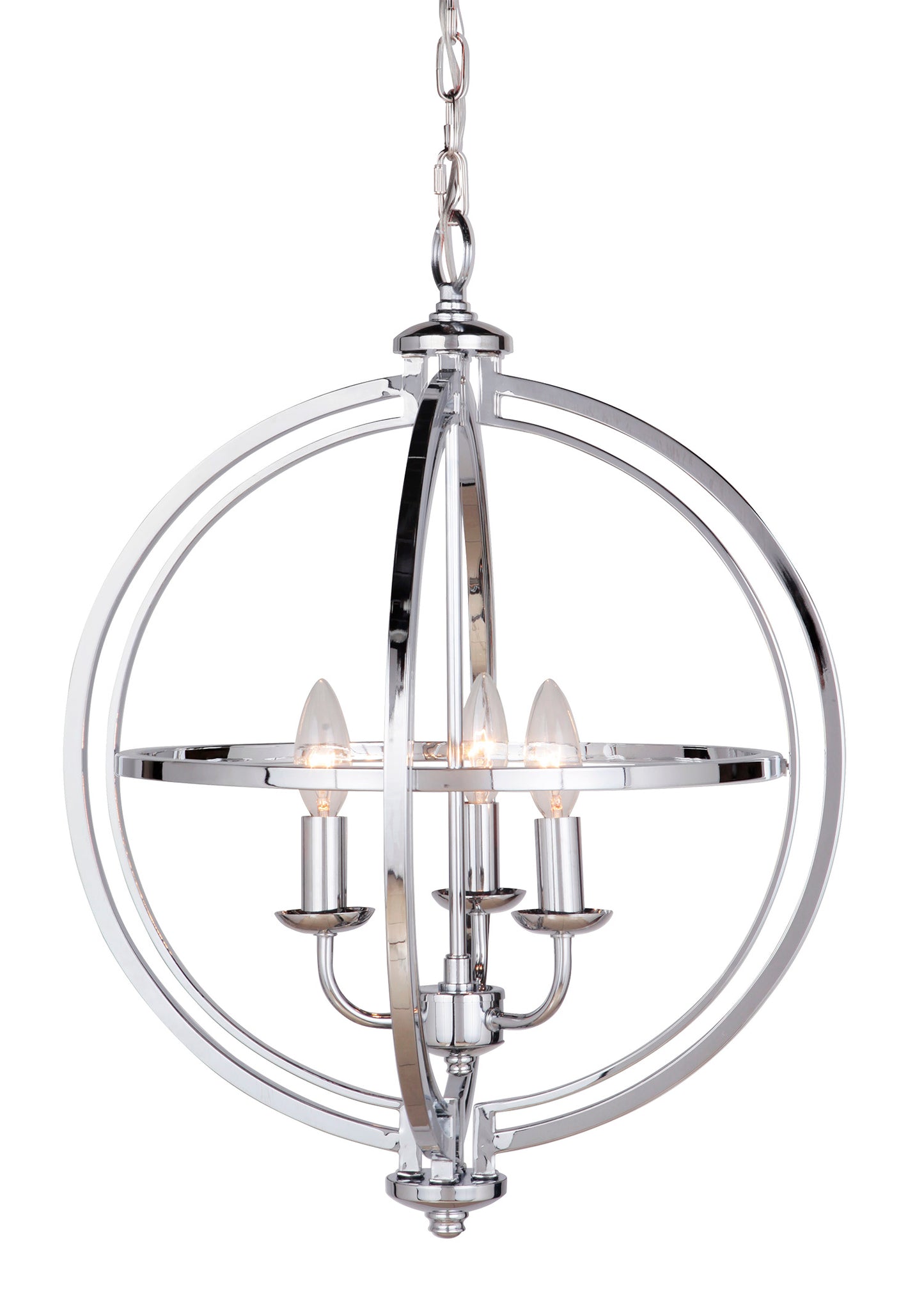 40133-CH - Berkeley 3 Light 17" Wide Foyer Light - Chrome