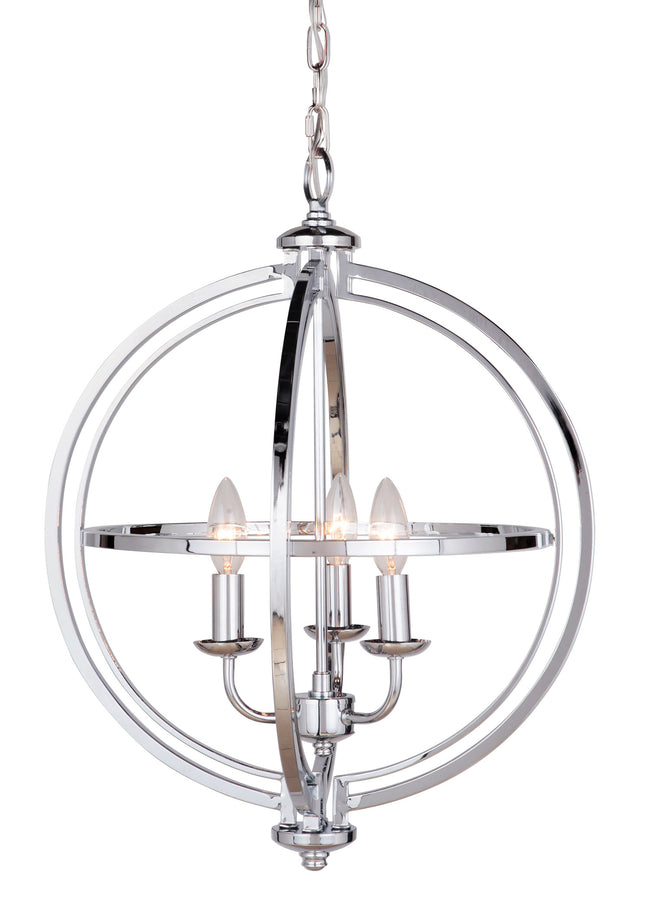 40133-CH - Berkeley 3 Light 17" Wide Foyer Light - Chrome