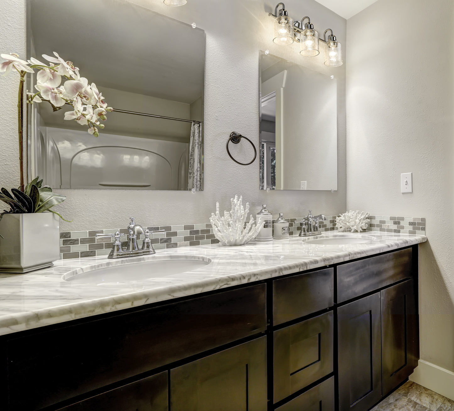 340-3V-BN - Kinsley 3 Light 22" Vanity - Brushed Nickel
