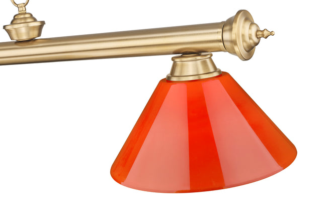 2306-4HBR-PRD - Cordon 4 Light 81" Billiard - Heritage Brass