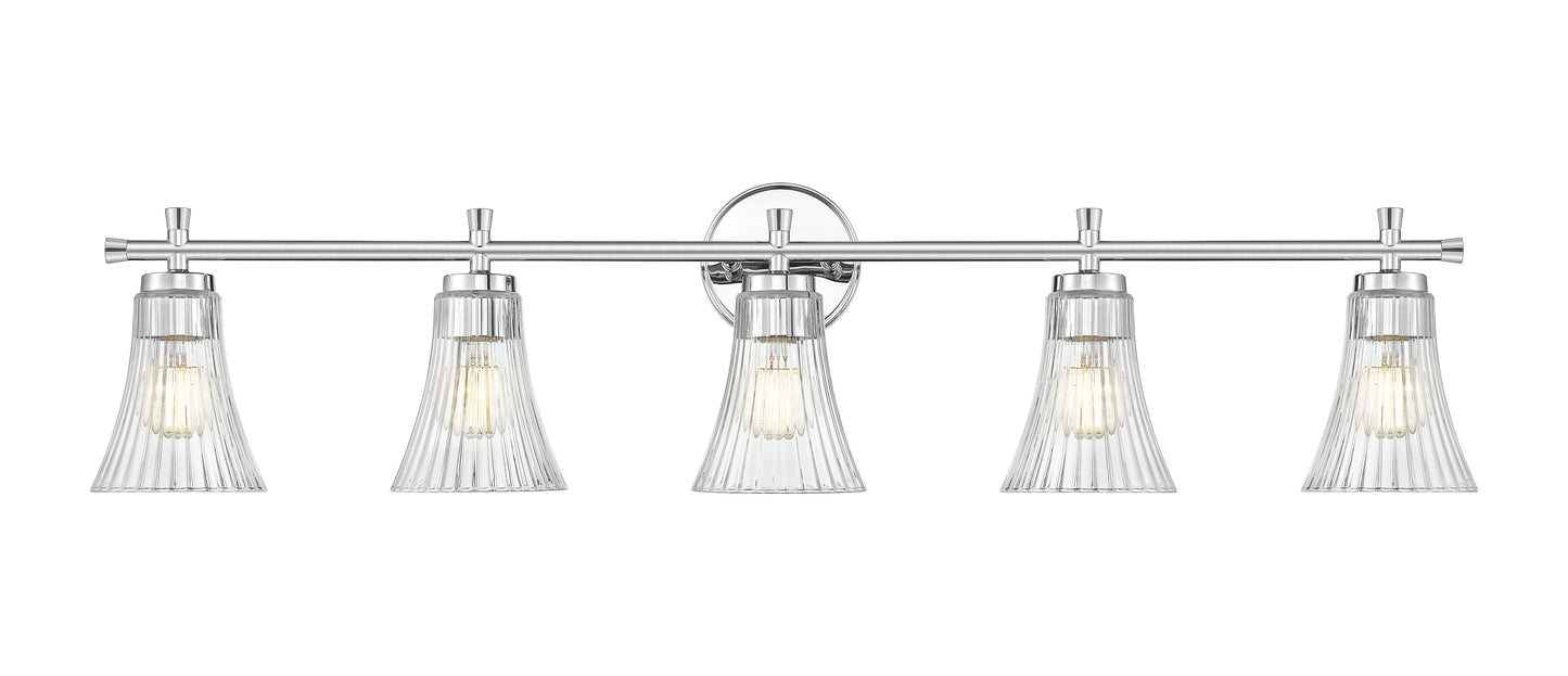 7519-5V-CH - Belle 5 Light 42" Vanity - Chrome