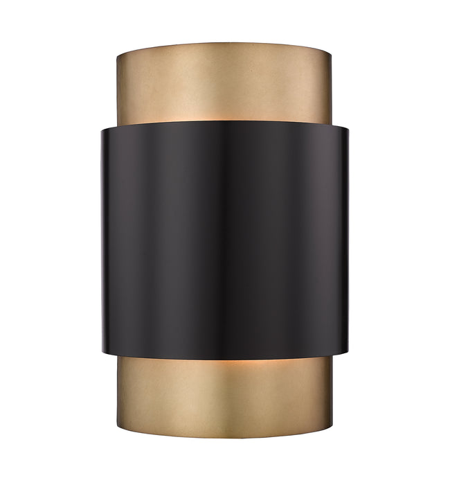 739S-BRZ-RB - Harlech 2 Light Wall 13" Sconce - Bronze / Rubbed Brass