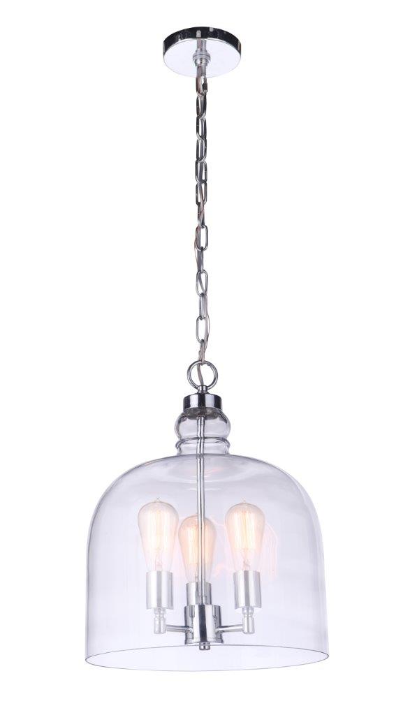 P975CH3 - Jackson 3 Light 13.63" Wide Pendant - Chrome