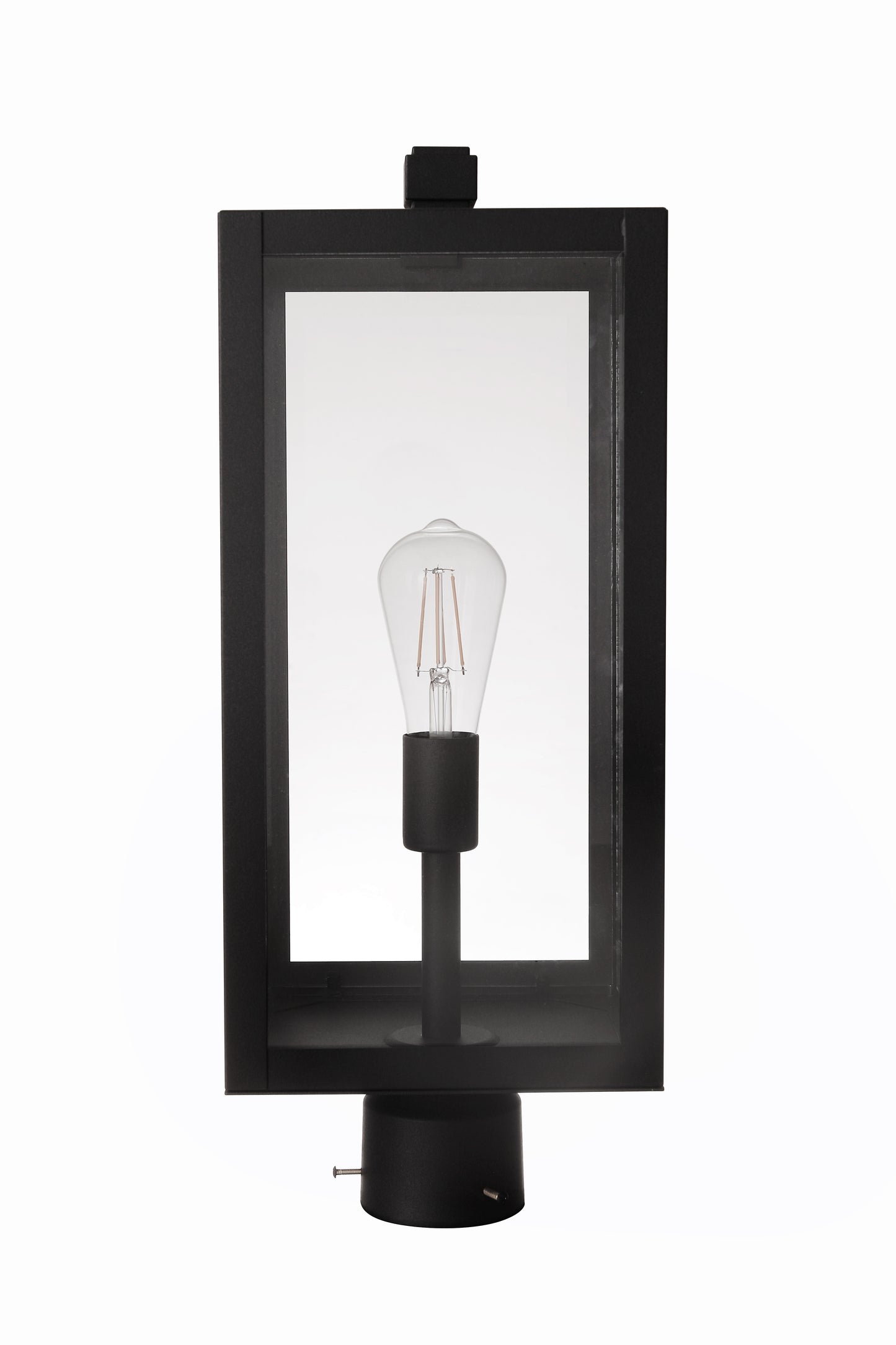 ZA7125-TB - Harris 1 Light 21" High Outdoor Post - Textured Black