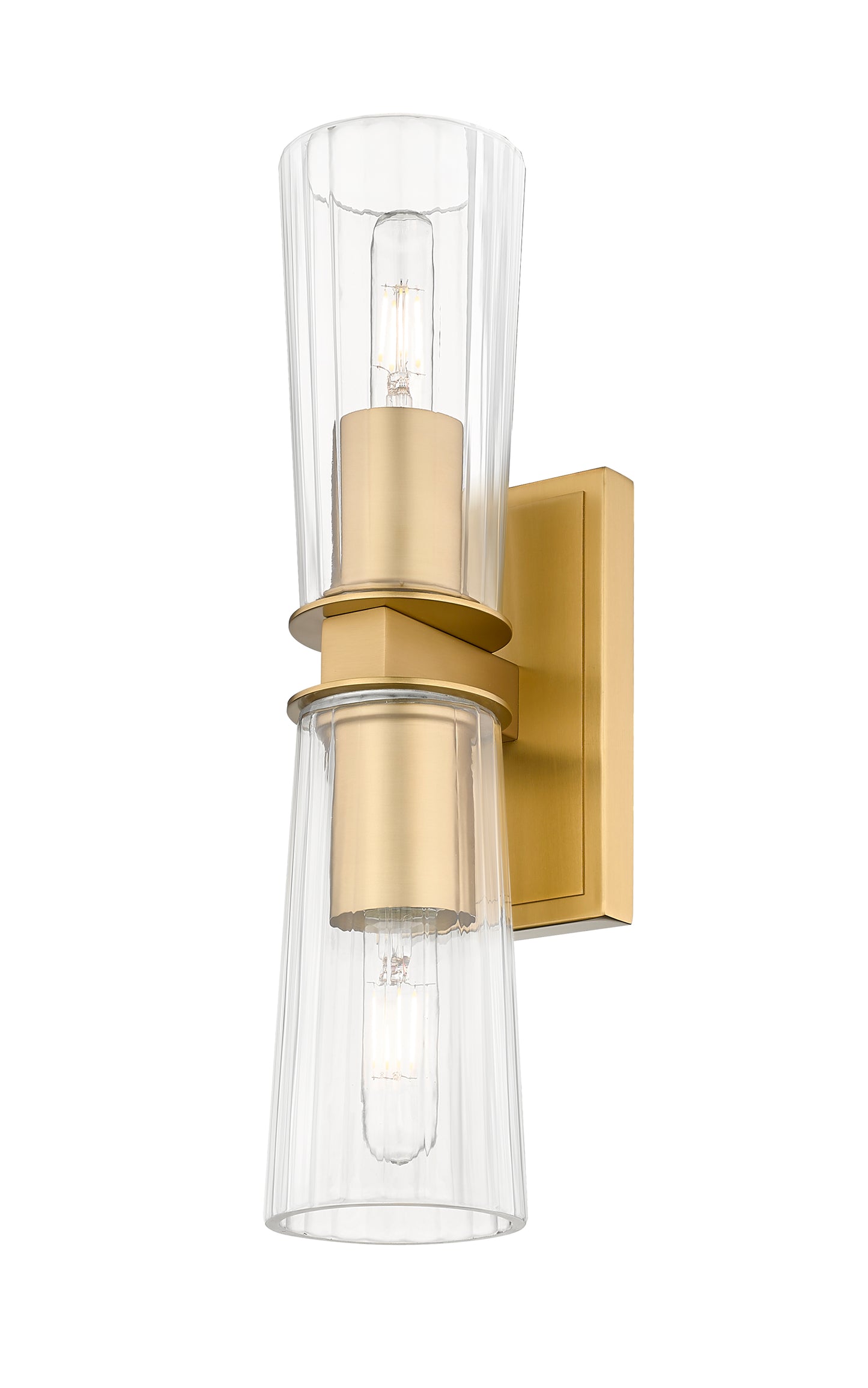 826-2S-MGLD - Titus 2 Light Wall 18" Sconce - Modern Gold