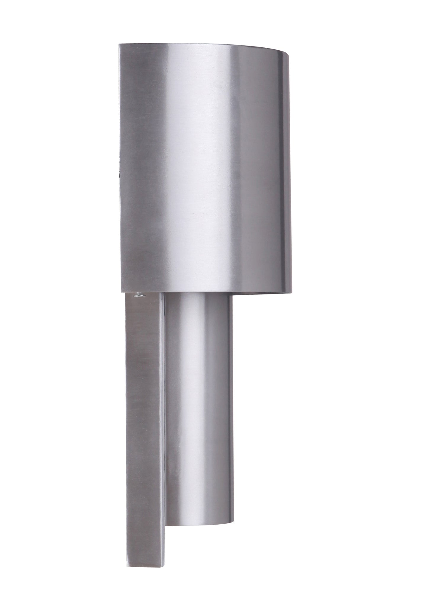 ZA5102-SA-LED - Midtown 1 Light 10.88" High Outdoor Pocket Lantern - Satin Aluminum