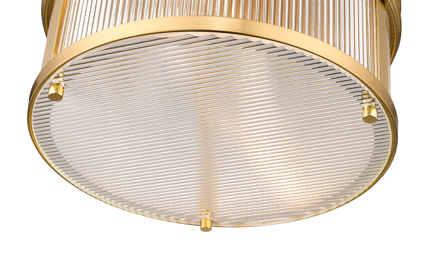7504FR13-MGLD - Carnaby 2 Light Flush 13" Mount - Modern Gold