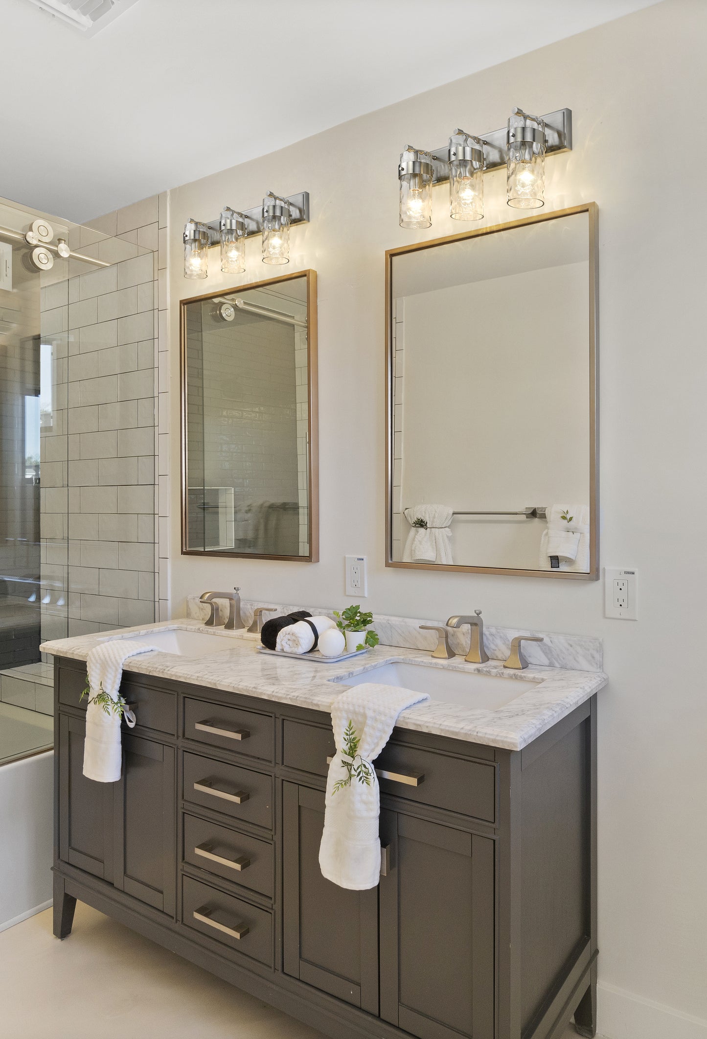 3035-3V-BN - Fontaine 3 Light 24" Vanity - Brushed Nickel