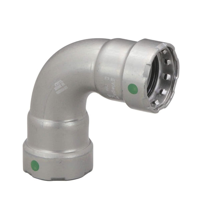 25205 - MegaPress Carbon Steel 90 Degree Elbow, Press x Press Connection Type, 3/4" x 3/4" Tube Size