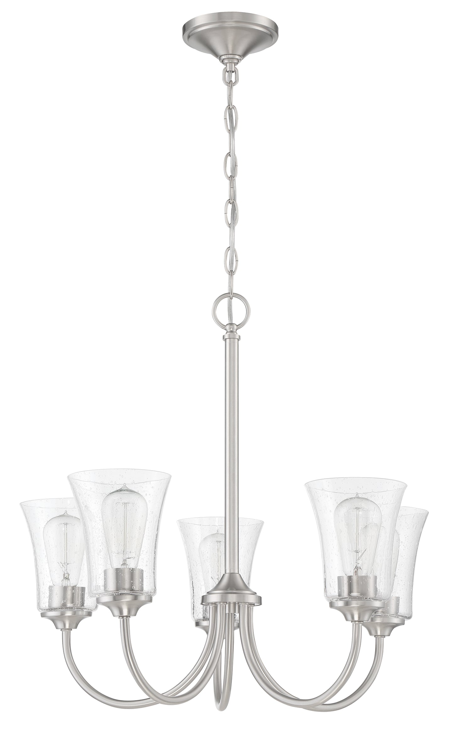 50425-BNK - Gwyneth 5 Light 23" Wide Chandelier - Brushed Nickel