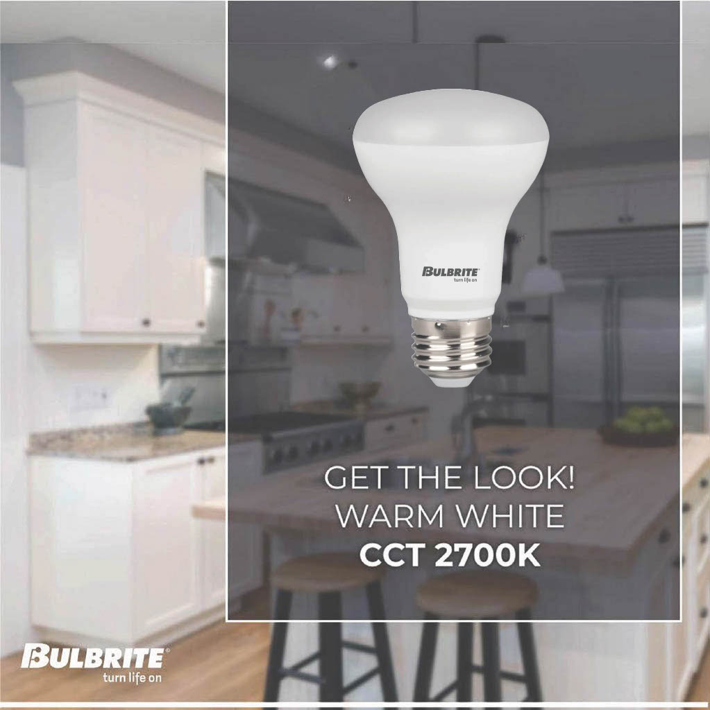 772854 - Dimmable Frost BR20 LED Light Bulb - 7 Watt - 2700K - 4 Pack