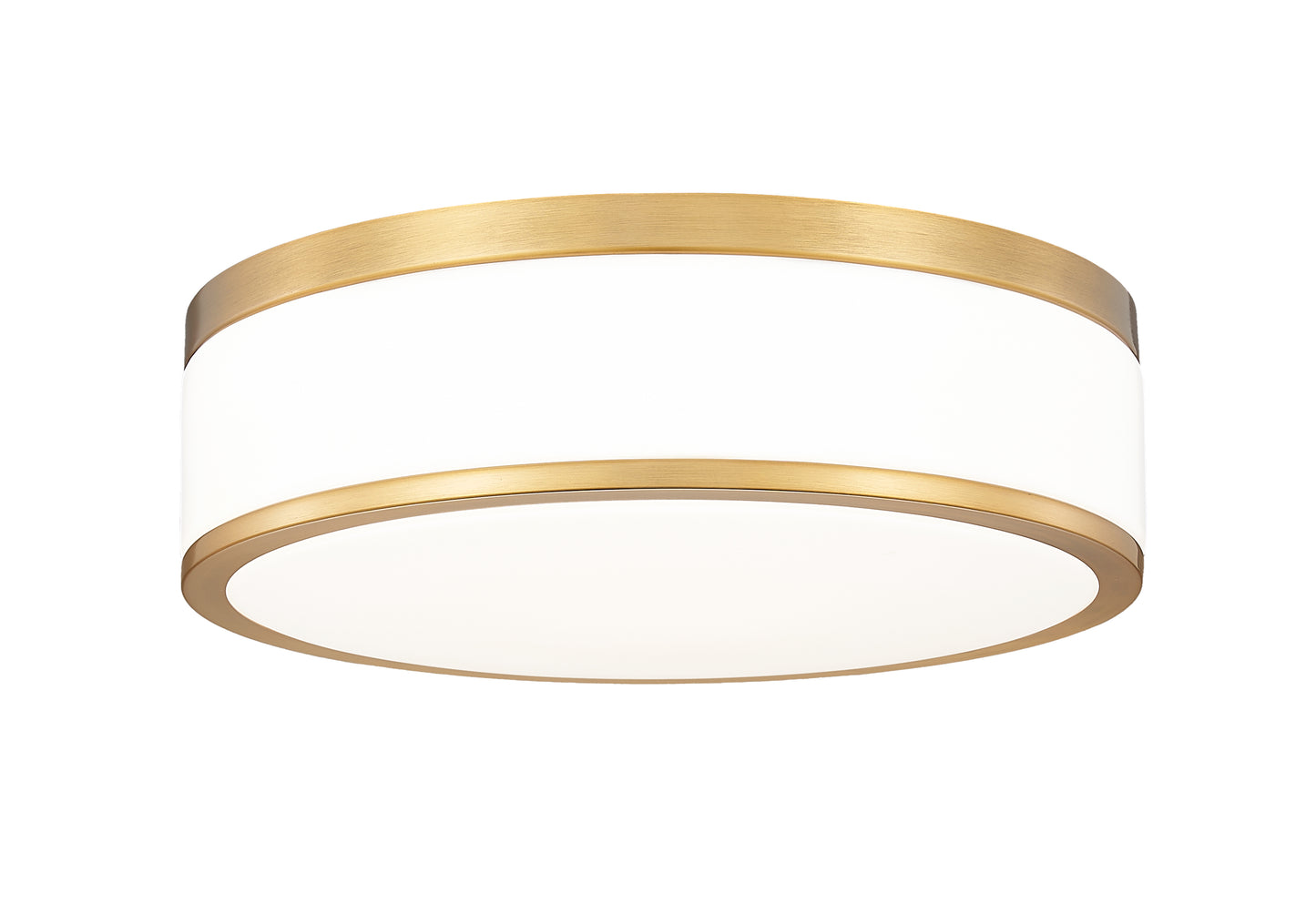 1012F12-MGLD-LED - Ballord 1 Light Flush 12" Mount - Modern Gold