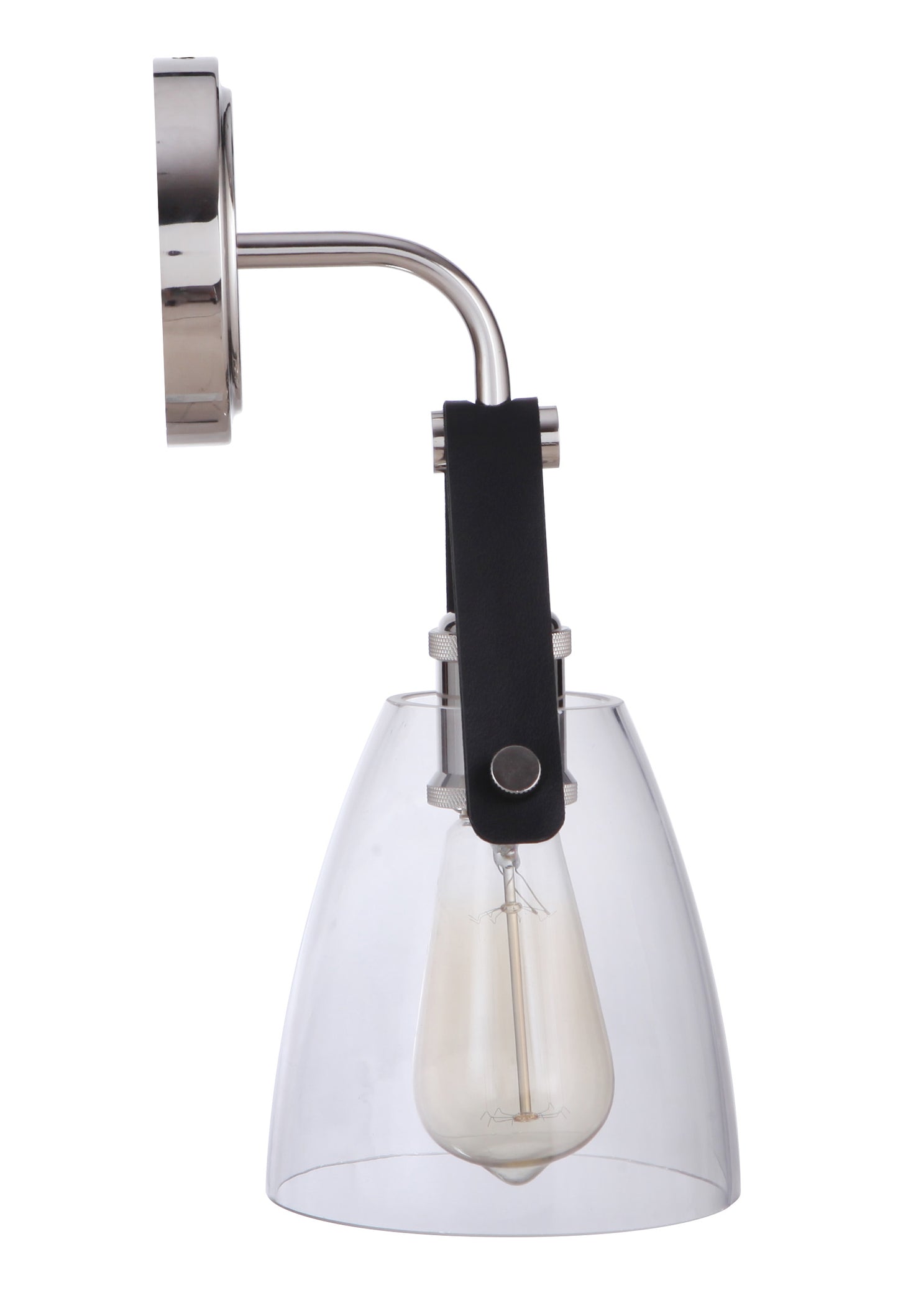 51361-PLN - Hagen 1 Light 14.17" High Wall Sconce - Polished Nickel