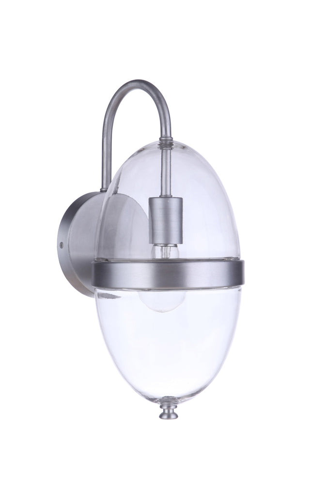 ZA3514-SA - Sivo 1 Light 15" High Outdoor Wall Lantern - Satin Aluminum