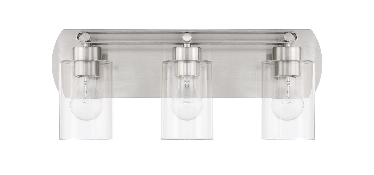 17621BNK3 - Hendrix 3 Light 20" Wide Vanity Light - Brushed Nickel