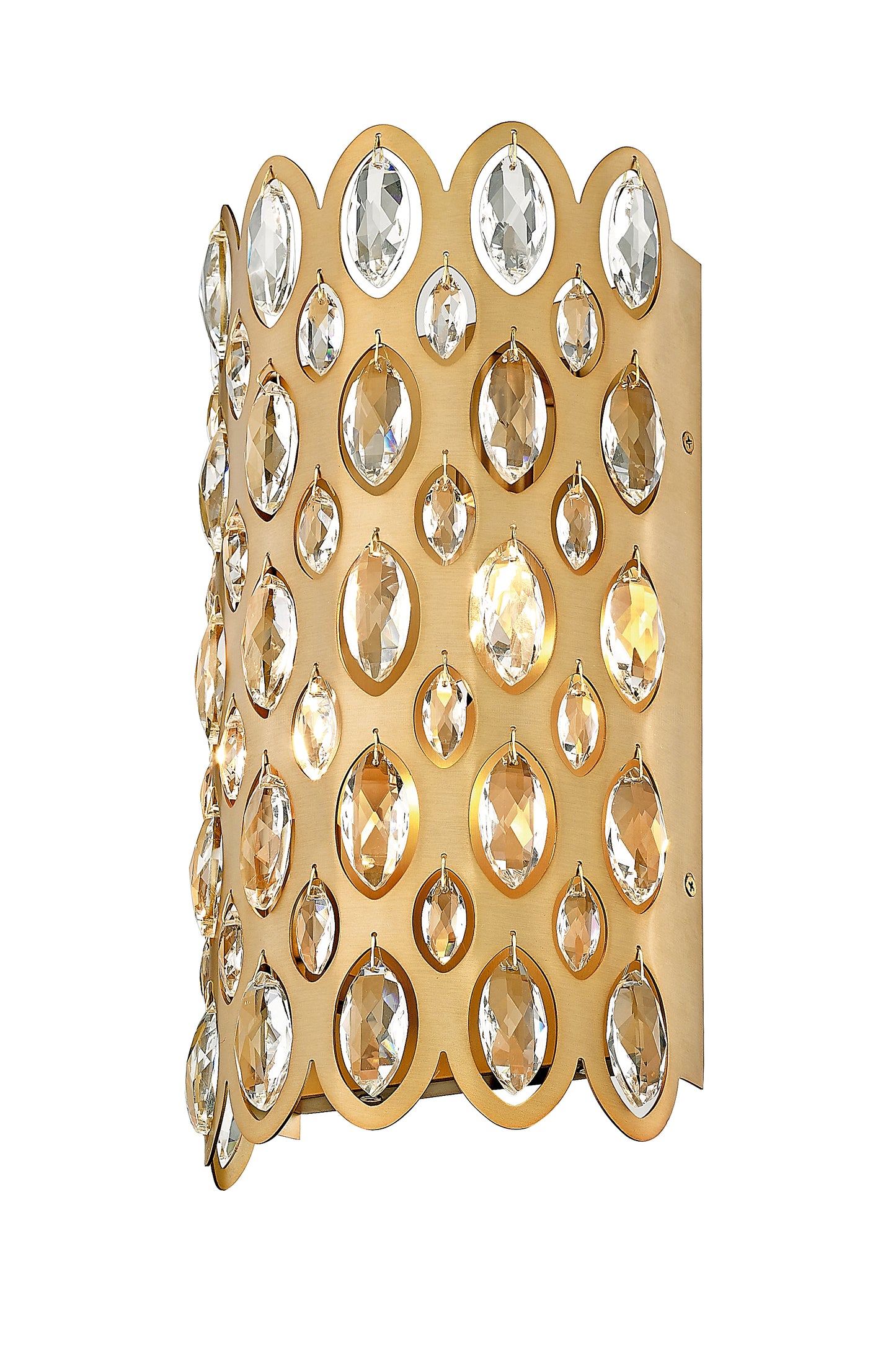 822-2S-HB - Dealey 2 Light Wall 14" Sconce - Heirloom Brass