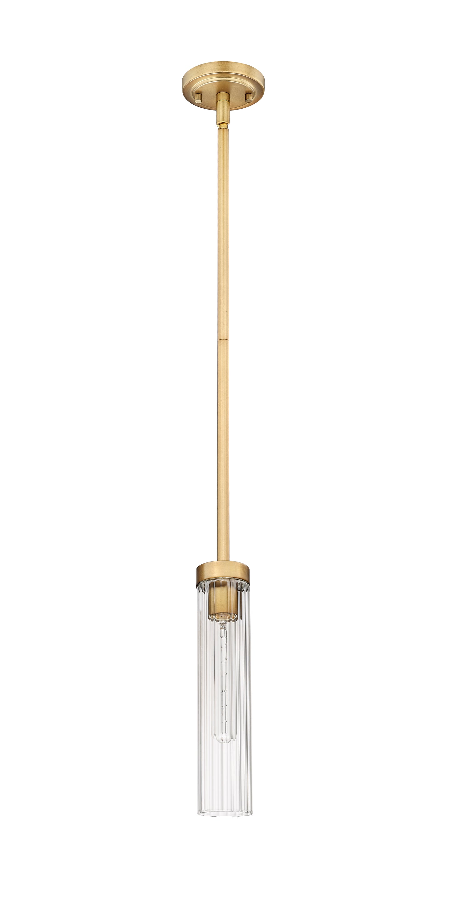 740P-ROD-RB - Beau 1 Light 5" Pendant - Rubbed Brass