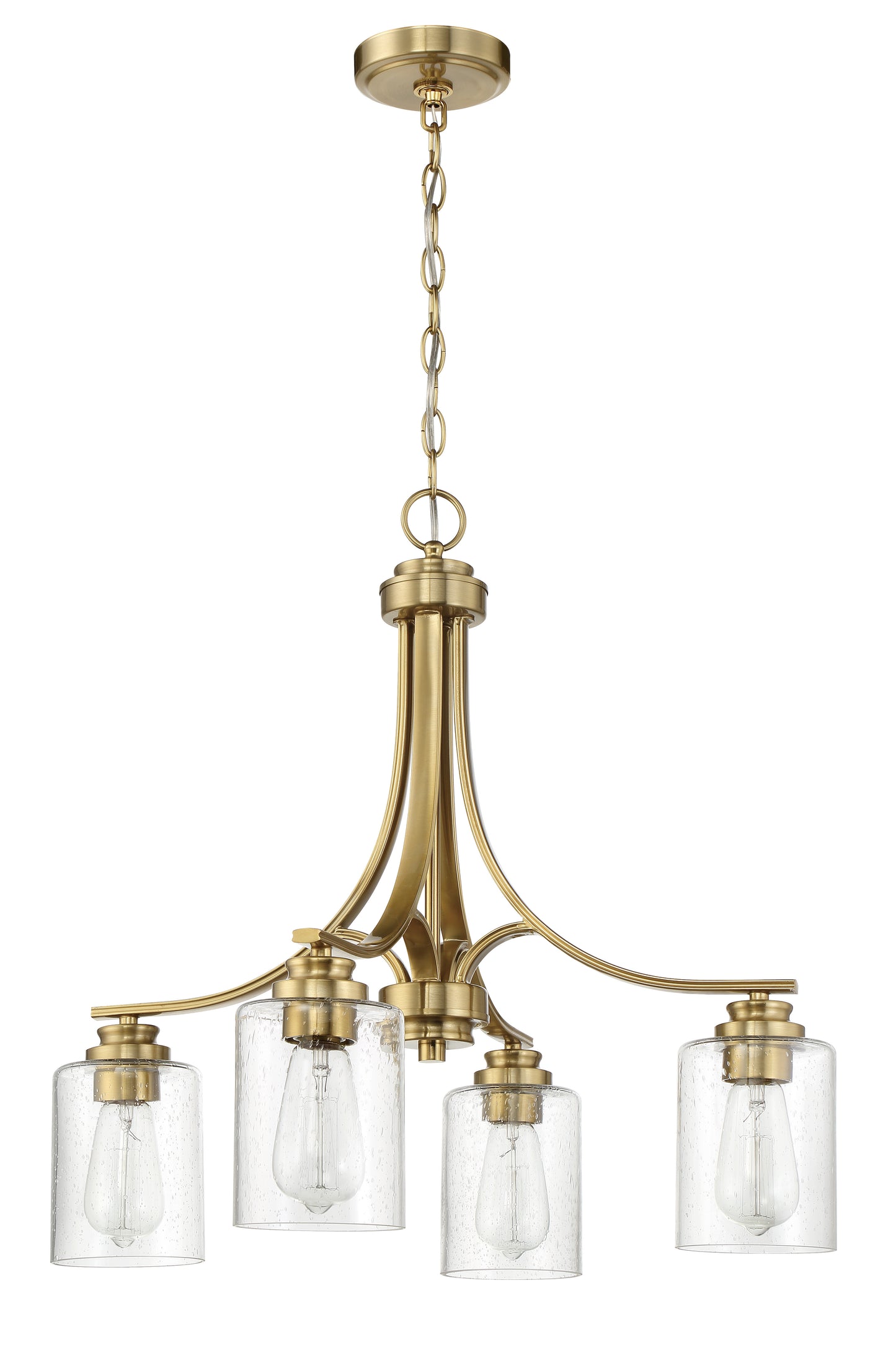50524-SB - Bolden 4 Light 23" Wide Chandelier - Satin Brass