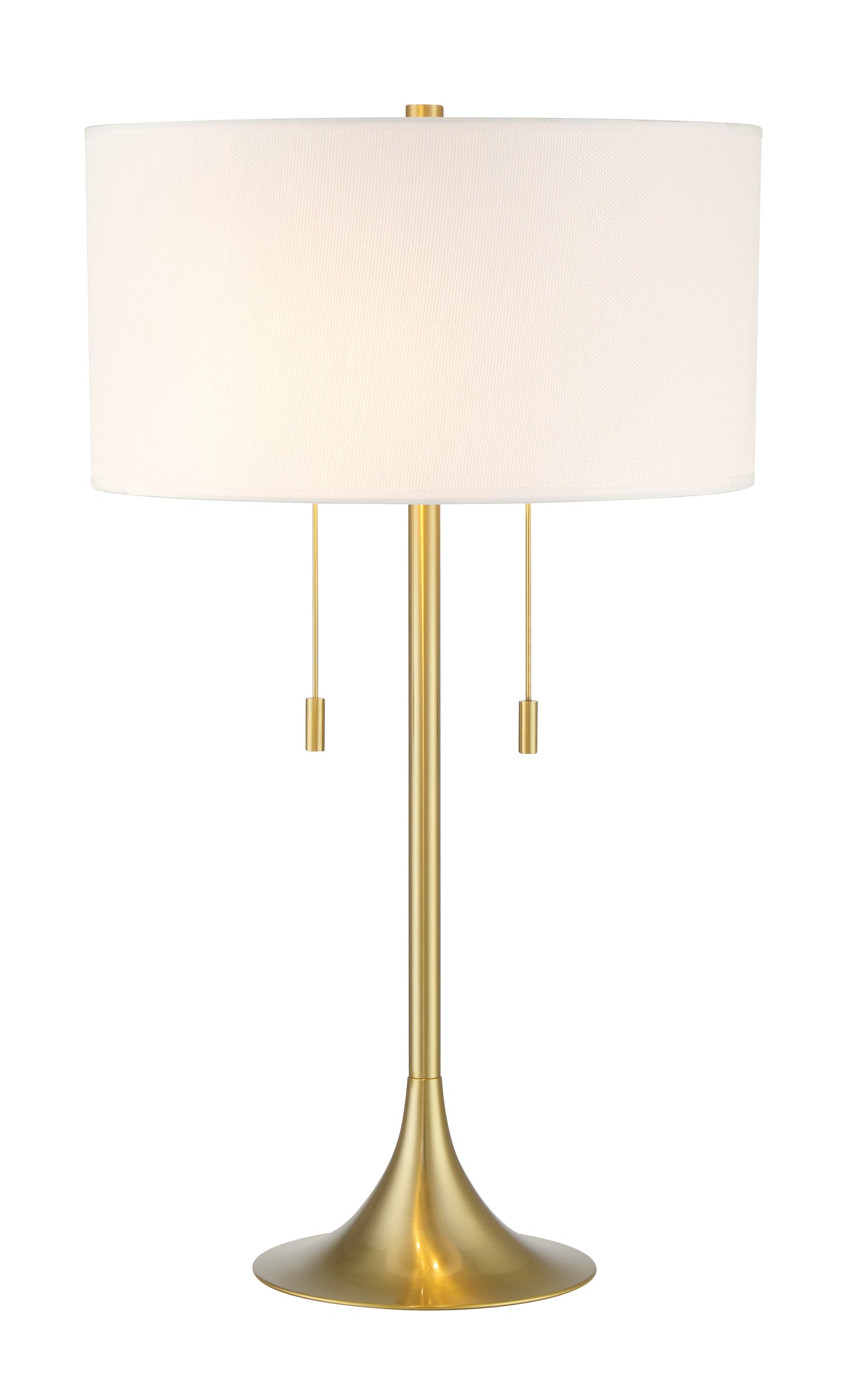 87003SB-T - Neely 2 Light 30" High Table Lamp - Satin Brass