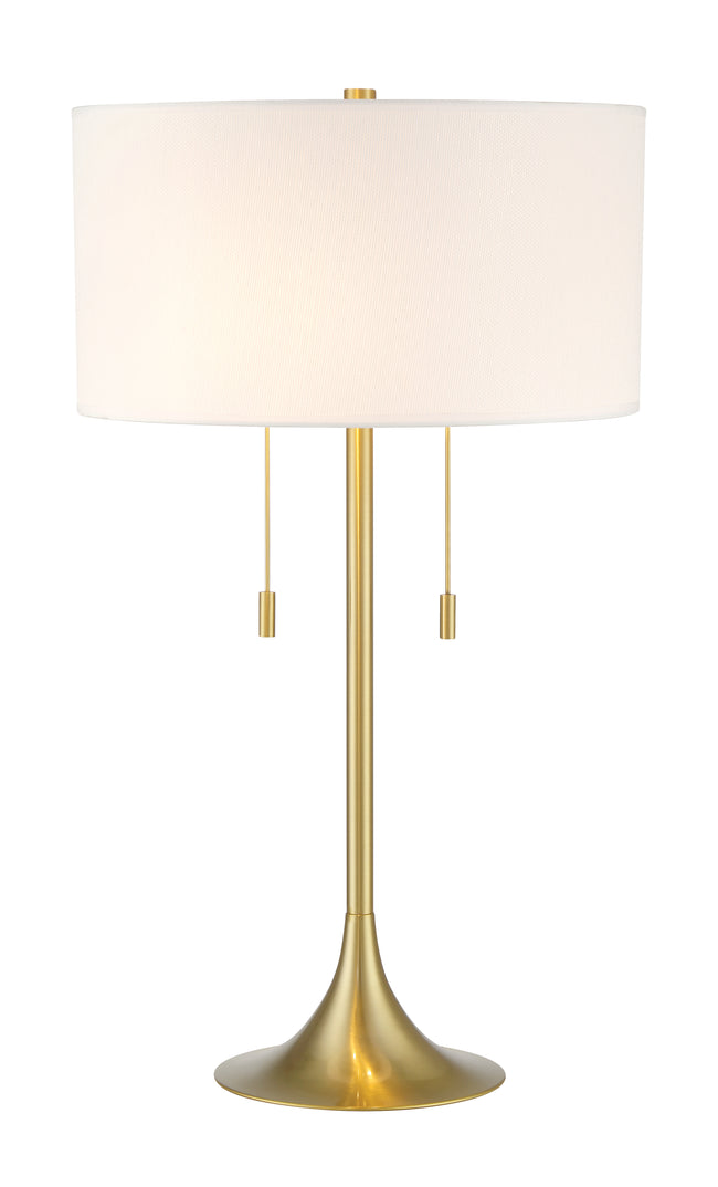 87003SB-T - Neely 2 Light 30" High Table Lamp - Satin Brass
