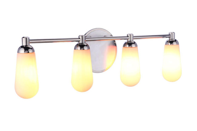 13131BNKPLN4 - Riggs 4 Light 30" Wide Vanity Light - Brushed Polished Nickel / Polished Nickel